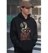 Korn Rock Metal Müzik Grubu Baskılı Unisex Oversize Hoodie