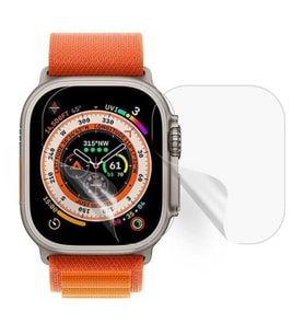 Apple Watch Ultra 49mm 2 Adet Uyumlu Şeffaf Ultra koruyucu Nano Jelatin