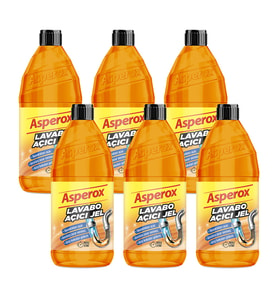 Asperox Lavabo Açıcı Jel 1 Lt 6 lı