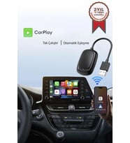 TORİMA TAB08 Mini Kablosuz Carplay Usb ve Type-c Uyumlu Araç Multimedya Dönüştürücü Adaptörü