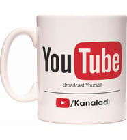 Youtube Youtuber Kanala İsme Özel Kupa Bardak