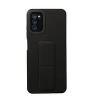 Northcity Samsung Galaxy A03s Kılıf Mega Standlı Silikon - Siyah
