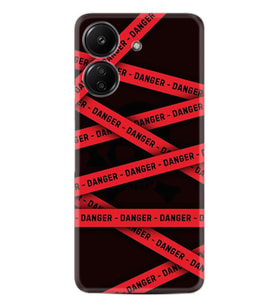 Xiaomi Redmi 13c Kılıf Desenli Silikon Danger 1372