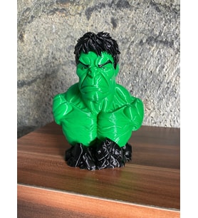 Marvel The Incredible Hulk Büstü - 13 cm - Yüksek Detaylı 3D Baskı - Masaüstü Dekoratif Figür