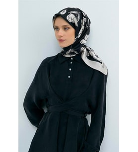 Saf İpek Sura Eşarp 9536D 30