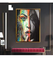 ALTIN ÇERÇEVELİ  DUVAR TABLOSU 45D1213