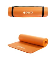 Delta Konfor Zemin 15 mm Taşıma Askılı Pilates Minderi Yoga Matı Turuncu