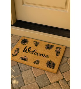 Valerine Life Velür Coco Dokulu Welcome Hoş Geldiniz Kapı Önü Dış Mekan Paspası 45x70cm 27YCM260114