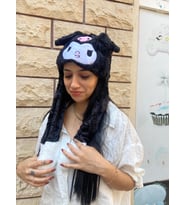 Kawaii Kuromi Sevimli Hareketli Kulaklı Şapka Işıklı