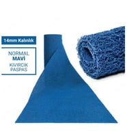 120X300CM MAVİ KIVIRCIK PASPAS-HALI KAYMAZ YOLLUK LİDYA 14MM