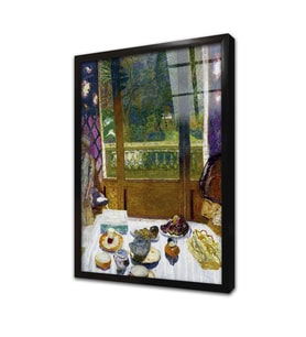 Dining Room Overlooking The Garden Çerçeveli Cam Tablo
