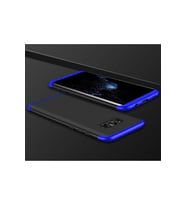 Samsung Galaxy S8 Plus Uyumlu Kılıf Zore Ays Kapak (Siyah-Mavi)