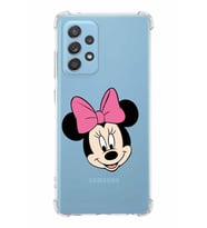 Samsung Galaxy A23  Köşe Korumalı Antişok Kapak Minnie Mouse Tasarımlı Şeffaf  Kılıf