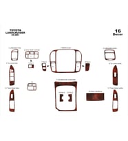Meriç® Toyota Land Cruiser Ön Torpido Kaplama Maun 16 Parça 1998-2003 (Maun)