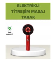 Mey İthalat® Elektrikli Titreşim Masaj Tarak Kırmızı Işık Terapi