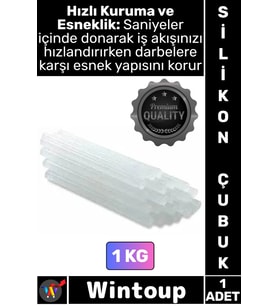 #Mum Şeffaf Sıcak Hızlı Yapıştırıcı Güçlü Hırdavat Hobi Onarım Kalın Mum Silikon Çubuğu 11.3 Mm 1 Kg
