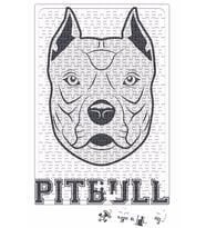 Pug Köpek Pit Bull Face Pitbull Aşıklar Puzzle 240 Parça Yapboz