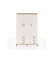 Hyperion Gardrop 5 Raflı 6 Çekmeceli Tek Askılı 132x44x195 Çam-Aytaşı