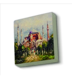 Ayasofya Camii  Baskılı Doğaltaş  Magnet(KRT-003)