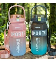 1600 ML Spor Su Matarası – Tritan Malzeme, Dayanıklı ve Şık Tasarım (26x10 cm) (Karışık)