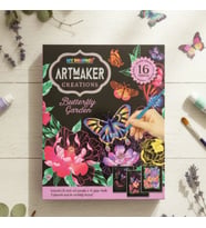 Artmaker Magnificent Mandalas Kazımalı Boyama Seti – 16 Panel, Şablon ve Kalemli Mandala Scratch Art Kit