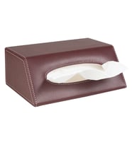Peçetelik,Çek Al El ve Yüz Havlusu Kutu Mendil,Kağıt Mendil Muhafaza Kutusu,Vegan Deri,9*22*18 cm. Bordo