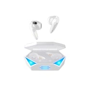 G20 Profesyonel Kablosuz RGB Işıklı Oyuncu Kulaklığı Bluetooth 5.3 Kulakiçi Beyaz Renk Çift Mikrofonlu Su ve Toz Geçirmez Özel LED Işıklı Tasarım