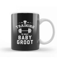 Guardians Of The Galaxy Training To Beat Baby Groot Kupa Bardak Porselen