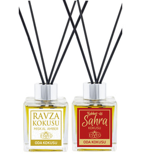 Medine Ravza Kokusu Ve Kubbetüs Sahra Kokusu 100 Ml Çubuklu Oda Kokusu