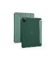 Apple iPad Pro 11 2020 2.Nesil Kalemlikli Standlı Katlanır Kılıf (Koyu Yeşil)
