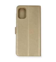 Samsung Galaxy M51 Trend S Plus Kapaklı Kılıf - Gold