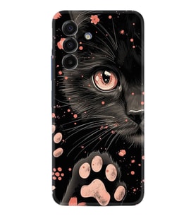 Samsung Galaxy A17 Kılıf Boutique Baskılı Resimli Kara Kedi Pcode -085