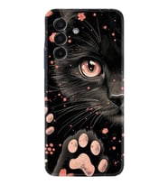 Samsung Galaxy A17 Kılıf Boutique Baskılı Resimli Kara Kedi Pcode -085
