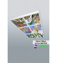 124cm X 186cm-altılı- Led-sıva Üstü-324 Watt-salon Led Aydınlatma-avize Modelleri-led Işık