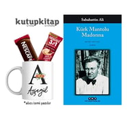 Kutupkitap Kupa Kişiye Özel Not Kürk Mantolu Madonna Kitap Hediye Seti (Beyaz)
