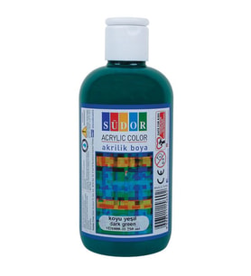 Südor Akrilik Boya 250 ml Koyu Yeşil 