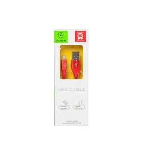 Zore Metal Uçlu Lightning Usb Kablo (Kırmızı)