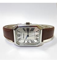 Marlas Retro Kadın Kol Saati, Vintage Tasarım, Roma Rakamlı, Deri Kordon, Sekizgen, Kolay Kullanım, Kahverengi Kordon, Gümüş Renk
