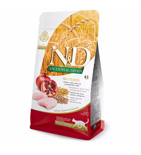 N&D Az Tahıllı Tavuk&Nar Kısır Kedi Maması 1,5 KG