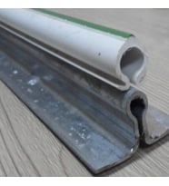 ABK PLASTİK Abk Sera Klipsi 3 Metre 10 Adet 8 Lik Sera Klips Naylon Tutucu (Beyaz)