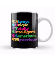 Always Unique Awesome Autism Awareness Supporters Kupa Bardak Porselen