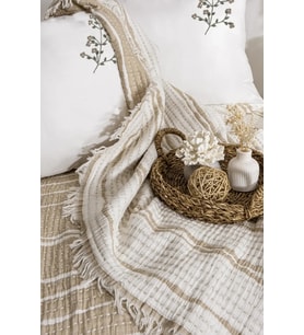 Şaheser Home Collection Yatak Örtüsü Seti Sera Bej