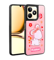 Realme C53 Uyumlu Kılıf Parlayan Kabartmalı İkonik Figürlü Zore Amas Silikon Kapak