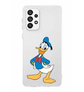 Samsung Galaxy A23  Kapak Donald Duck Tasarımlı Şeffaf Silikon Kılıf