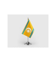 Irak Memluk Hanedanlığı Krallığı Tekli Saten Masa Bayrağı Seti
