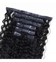 Yoğun Daalı 7 Parça Görünmez Yarım Ay Set %100 Gerçek / 55cm