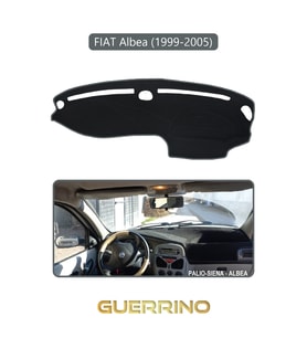 FIAT Albea 1999-2005 Modellerine Uygun eskiTORPİDO KORUMA HALISI GRİ KENAR