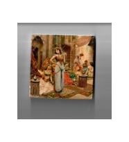 Doğal Taş Dekoratif Banyo Gider Kapağı, 10x10 cm, Şık Tasarım