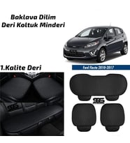 Ford Fiesta 2010-2017 Siyah Deri Oto Koltuk Minderi