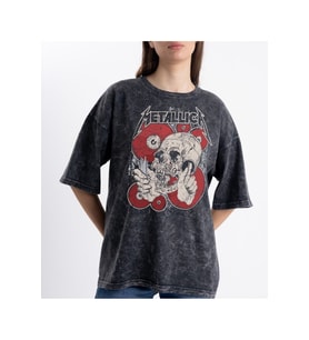 Unisex Eskitme Love Metalica Tshirt (Çok Renkli)